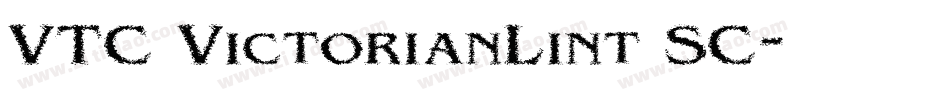 VTC VictorianLint SC字体转换